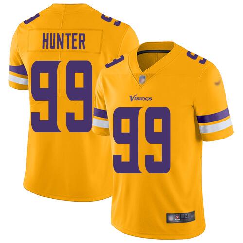 Men's Minnesota Vikings #99 Danielle Hunter Gold Inverted Legend Jersey